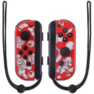 For Nintendo Switch-kontroller Joy-con L/r Gamepad med rem Joysticks Byt ud Joycon super mario rød