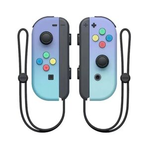 Nintendo NS switch venstre og højre håndtag joycon håndtag switch bluetooth håndtag med fjernopvågning og håndstrop Purple green gradient color
