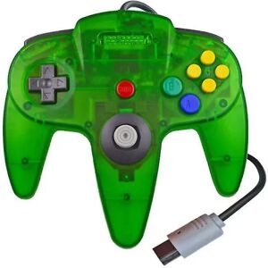 (Grön) N64 Controller Spil Fjernbetjening Joystick Gamepad System Spil Långt håndtag til Nintendo