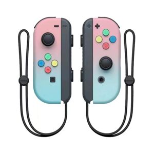 Nintendo NS switch venstre og højre håndtag joycon håndtag switch bluetooth håndtag med fjernopvågning og håndstrop Pink and blue gradient color