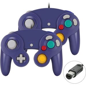 Nintendo Gamecube gamepad, 2 pakker klassisk gamepad med vibrationsjoystick