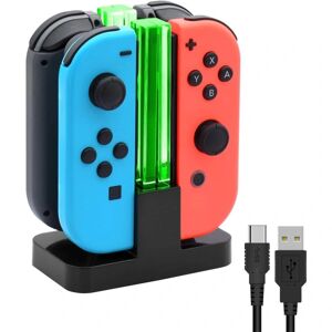 AIZHENCHEN Ladestation til Nintendo Switch 4 i 1 Joy-Con Controll