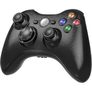 FLOWER LOST Trådløs controller til Xbox 360, Xbox 360 Joystick Trådløs spilcontroller til Xbox & Slim 360 pc (sort)