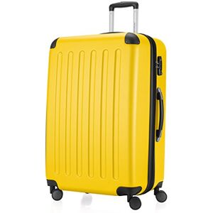 Hauptstadtkoffer Spree hard shell suitcase, trolley suitcase, travel suitcase, 4 double wheels, yellow, 75 cm Koffer