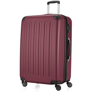 Hauptstadtkoffer Spree hard shell suitcase, trolley suitcase, travel suitcase, 4 double wheels, burgundy, 75 cm Koffer