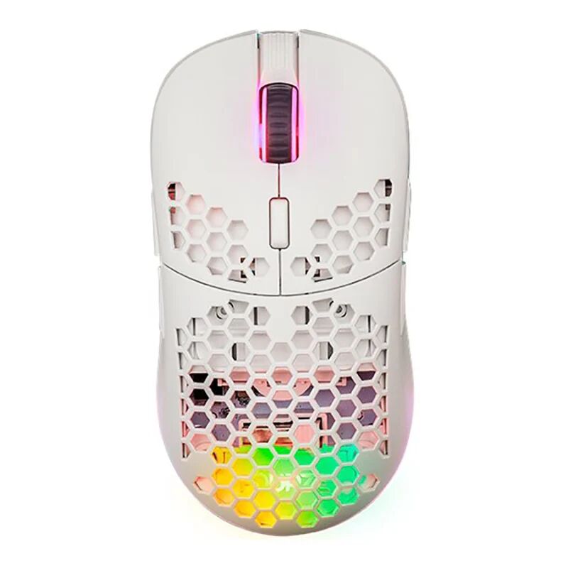 Fourze GM900 Wireless Gaming Mouse RGB m. Udskiftelige Dele - Hvid