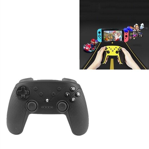 24hshop Alt-i-et kontrol med dual vibration til Switch/Android/PC Sort