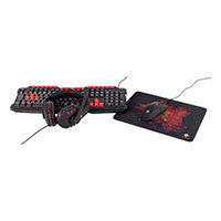 Gaming sæt (Tastatur/Mus/Måtte/Headset) - Deltaco Gaming