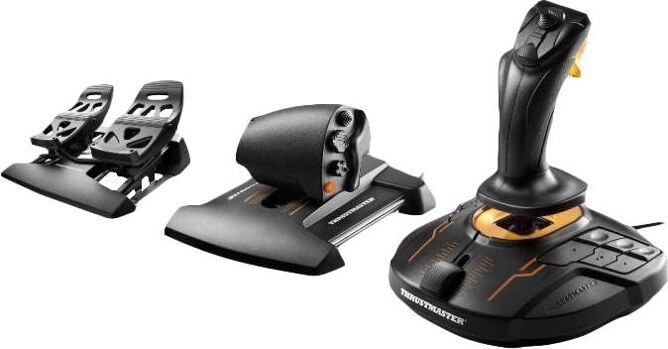 Thrustmaster Joystick THRUSTMASTER T.16000M FCS Flight Pack (Mac,PC - Negro)