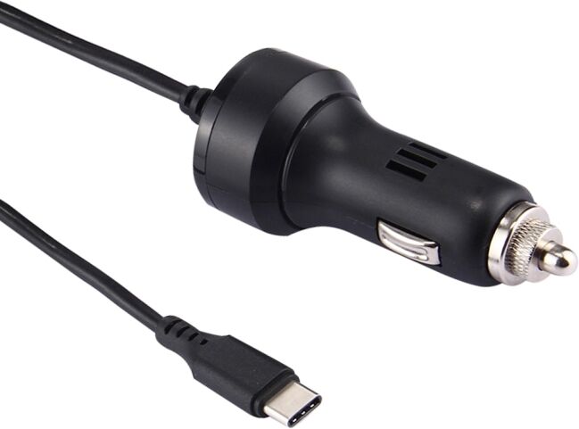 Tarvike 2m 2.4A USB-C / Tyoe-C autolaturi Nintendo Switchille (Musta)