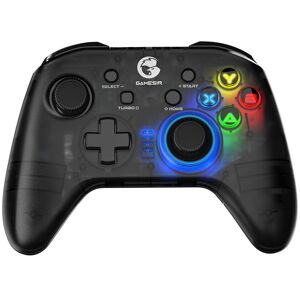 Manette de jeu GameSir T4 Pro bluetooth avec gyroscope 6 axes, rétro-éclairage LED et gamepad sans fil 2.4G pour Switch