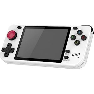 ZQJYMXY Consoles de jeux portables, console de jeu de poche rétro compatible PSP/PS1/N64/NDS Open Linux Tony System A53 puce 128 Go carte TF écran IPS 3,5 pouces batterie 3000 mAh (Size : White) - Publicité