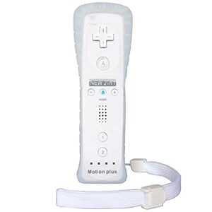 OSTENT Télécommande 2 en 1 Construit en Motion Plus Compatible pour Nintendo Wii Console Couleur du jeu Blanc - Publicité