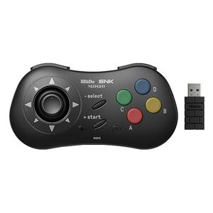 8Bitdo Manette Noire Bluetooth Style SNK Neo Geo CD Compatible PC Windows, Android & Neo Geo Mini - Publicité