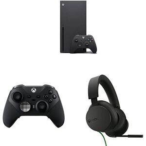 Xbox Series X + Xbox Manette Elite Série 2 Sans Fil Noire + Xbox Casque Filaire - Publicité