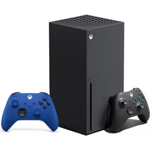 Xbox Series X + Manette Xbox Bleue Sans Fil Shock Blue - Publicité