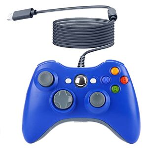OSTENT Contrôleur de câble USB filaire compatible pour Microsoft Xbox 360 Console PC jeu vidéo d'ordinateur couleur bleu - Publicité