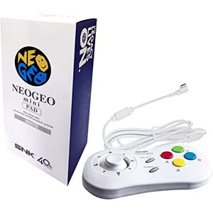 UNICOMVSX Neogeo Mini Manette, SNK Cable Gamepad Compatible avec NEO GEO mini et NEO-GEO Arcade Stick pro deux joueurs jouent simultanément (Blanche) - Publicité