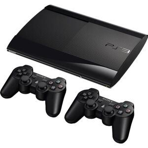 Sony Console PS3 Ultra slim 12 Go noire (2 manettes) - Publicité