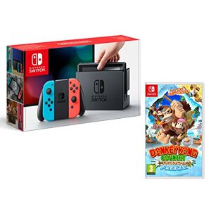 Nintendo Switch Rouge/Bleu Néon 32Go Pack + Donkey Kong: Tropical Freeze - Publicité