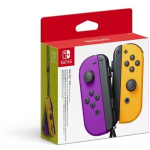 Paire de manettes Joy-Con Nintendo Switch violet neon et orange Violet fluo - Publicité