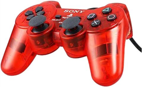 Refurbished: Official Sony PlayStation 2 DualShock 2 Controller - Red