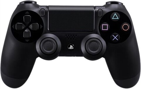 Refurbished: PS4 Official Dual Shock 4 Black Controller (2016)