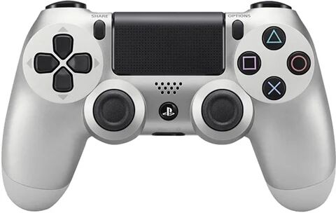 Refurbished: PS4 Official Dual Shock 4 Silver Controller