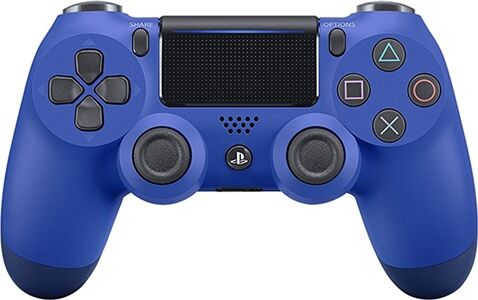 Refurbished: PS4 Official Dual Shock 4 Blue Controller (2016)