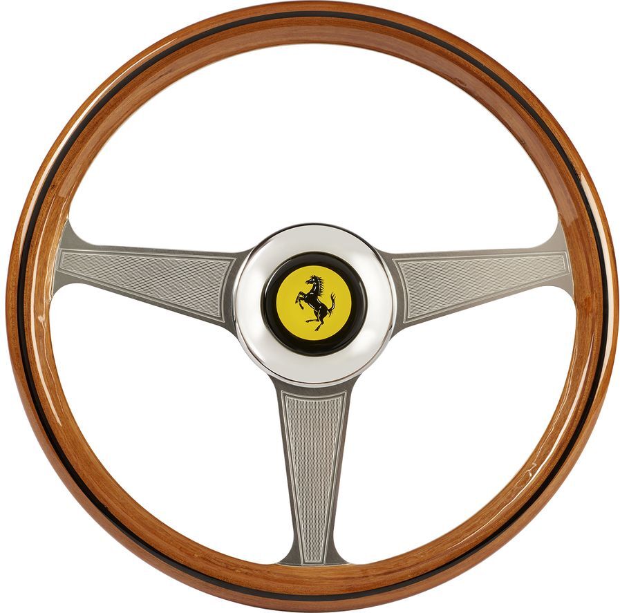 Thrustmaster Ferarri 250 GTO Racing Wheel Add-On - Silver &amp; Brown, Silver