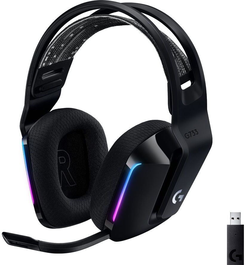 Logitech G733 LIGHTSPEED Wireless Gaming Headset - Black, Black