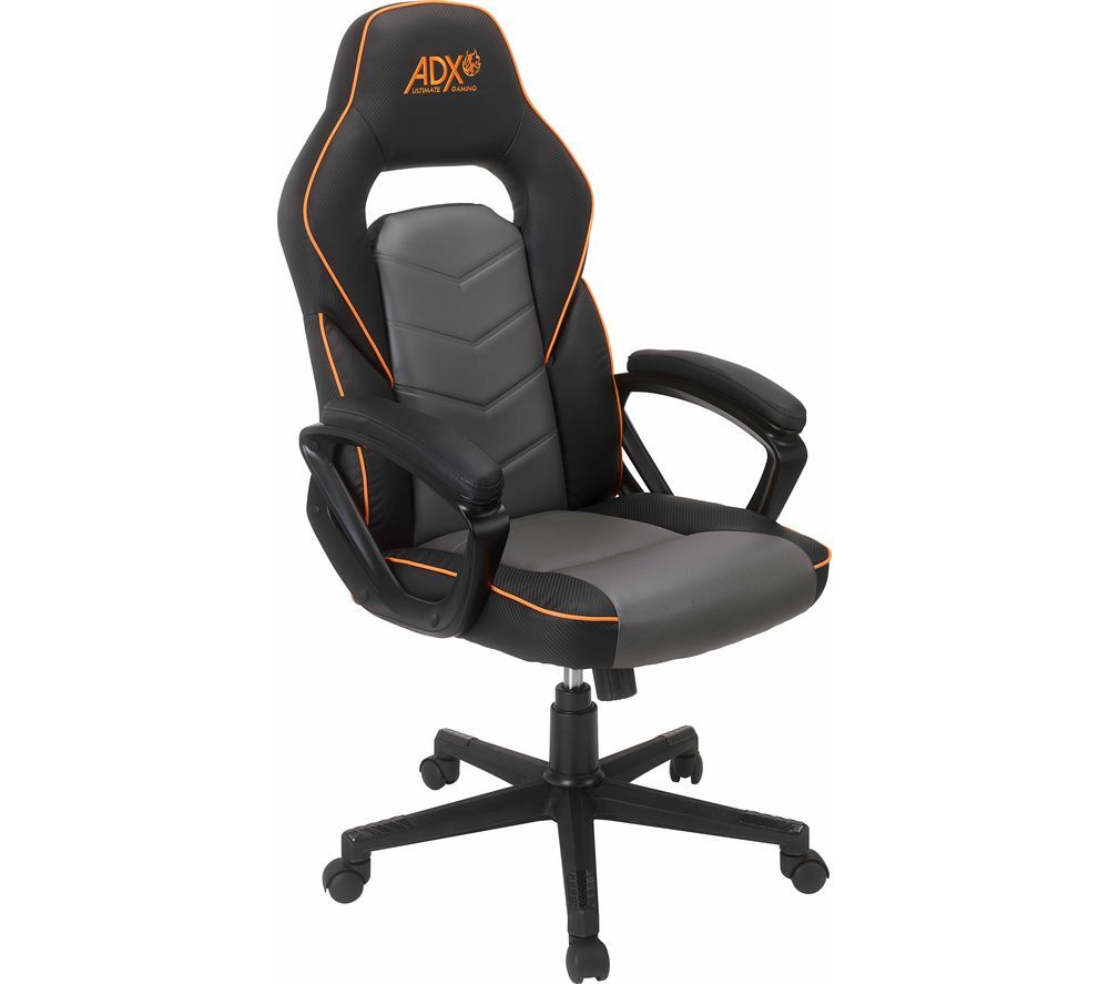 ADX ACHAIR19 Gaming Chair - Black &amp; Grey, Black
