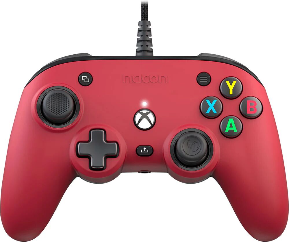 NACON Pro Compact Rosso USB Gamepad Analogico/Digitale Xbox Series S, Xbox Series X, PC, Xbox One