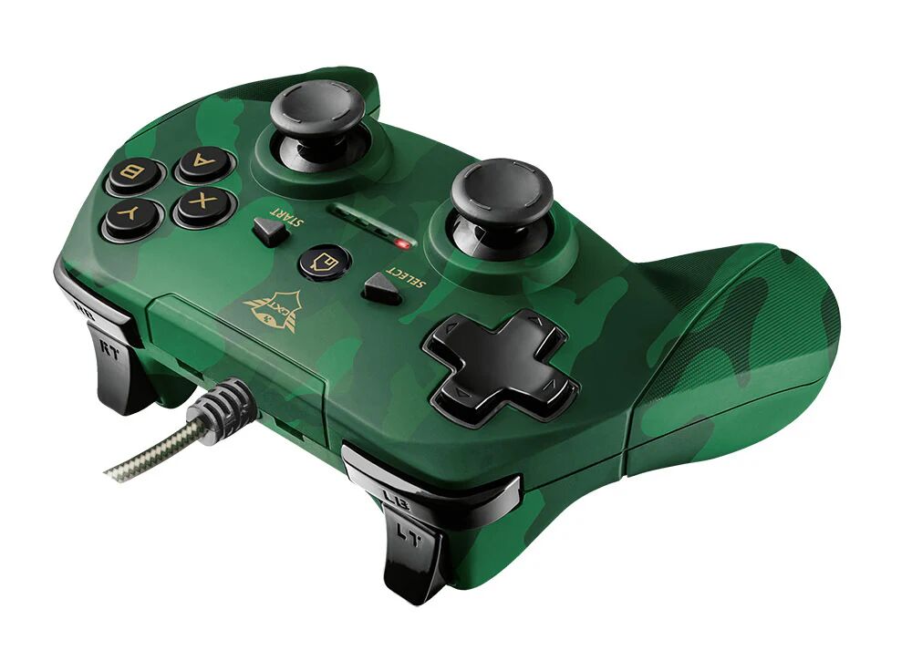 Trust GXT 540C Yula Nero, Verde RS-232 Gamepad PC, Playstation 3