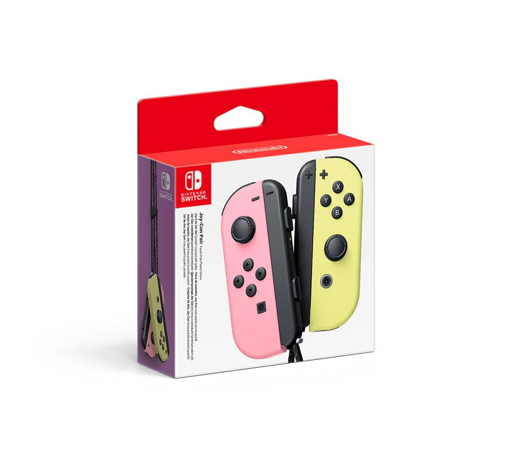 Nintendo Switch - Set da due Joy-Con Rosa Pastello/Giallo pastello