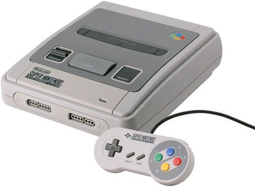 Super Nintendo Entertainment System (SNES)   grigio   Super Gameboy Adapter   1 Controller