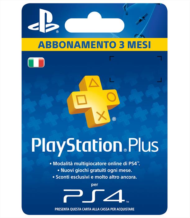 Sony Playstation Plus Card 3 Mesi