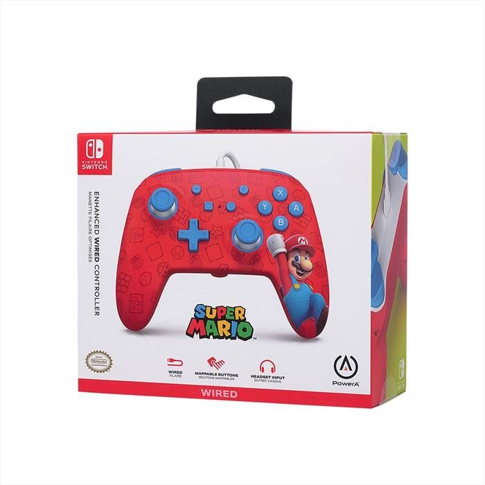 Xtreme Enhanced Wired Controller Woo-hoo! Mario-rosso