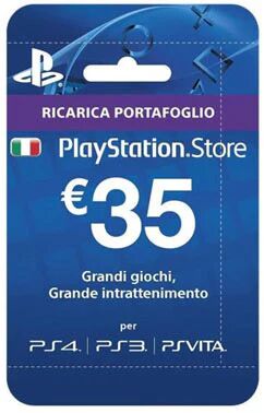 Sony Playstation Live Cards Hang 35 Euro smart card Blu