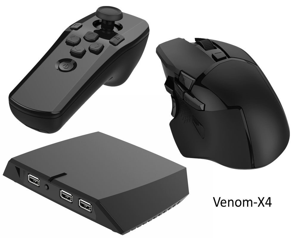 Venom-X4 Mouse Controller Xbox One NY! Bruk Mus+Tastatur på Xbox One