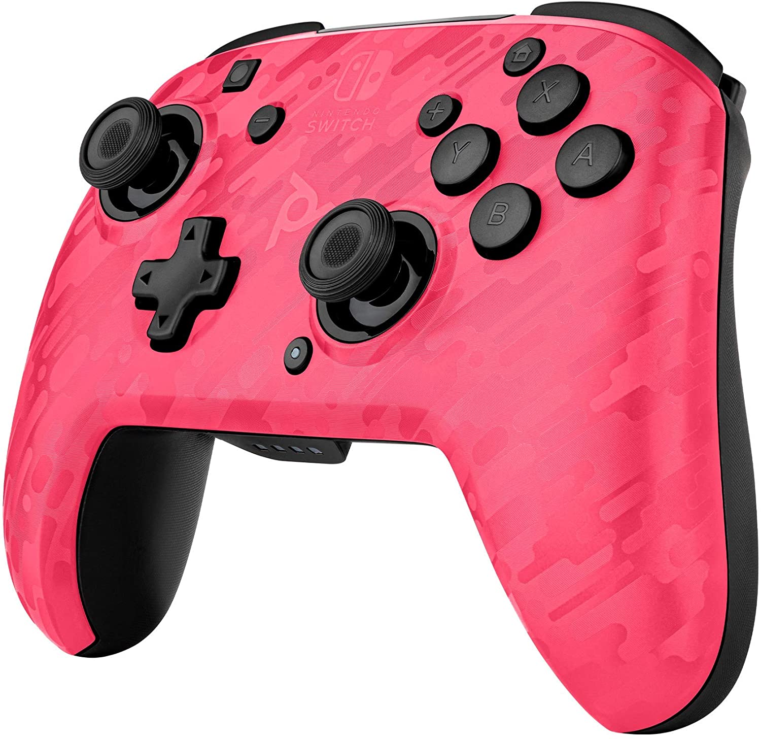 Nintendo Switch Controller Camo Pink Faceoff Deluxe - m/ audio jack inngang