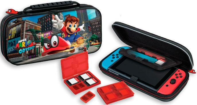 Nintendo Switch Bæreveske Mario Odyssey Game Traveler Deluxe Travel Case