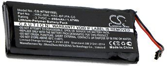 Nintendo Batteri (450 mAh 3.7 V, Sort) passende til Batteri til Nintendo HAC-015