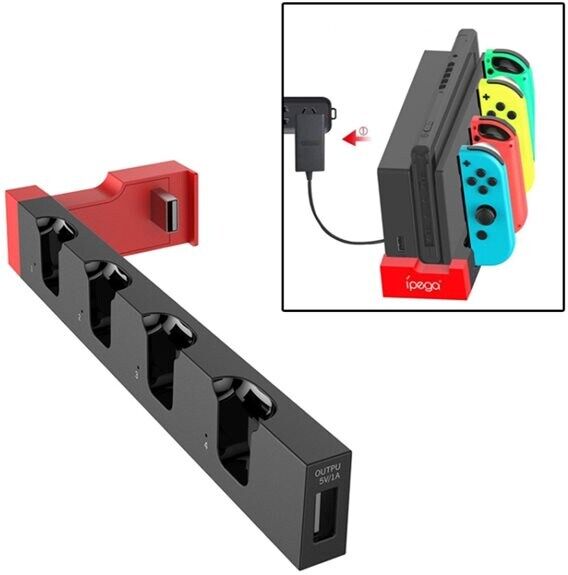 24hshop iPega Joy-Con ladestasjon med holder