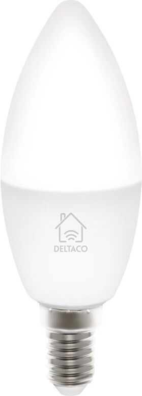 Deltaco Smart Home LED-lys E14 WiFI 5W, Dimbar