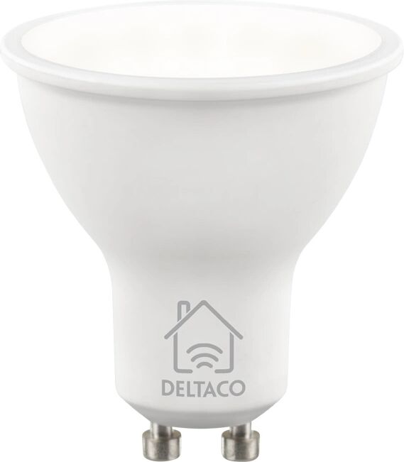 Deltaco Smart Home LED-lys GU10 WiFI 5W, Dimbar