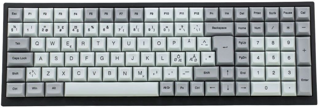 Vortex Tab 90 Double Shot PBT Tastatur [MX Clear]