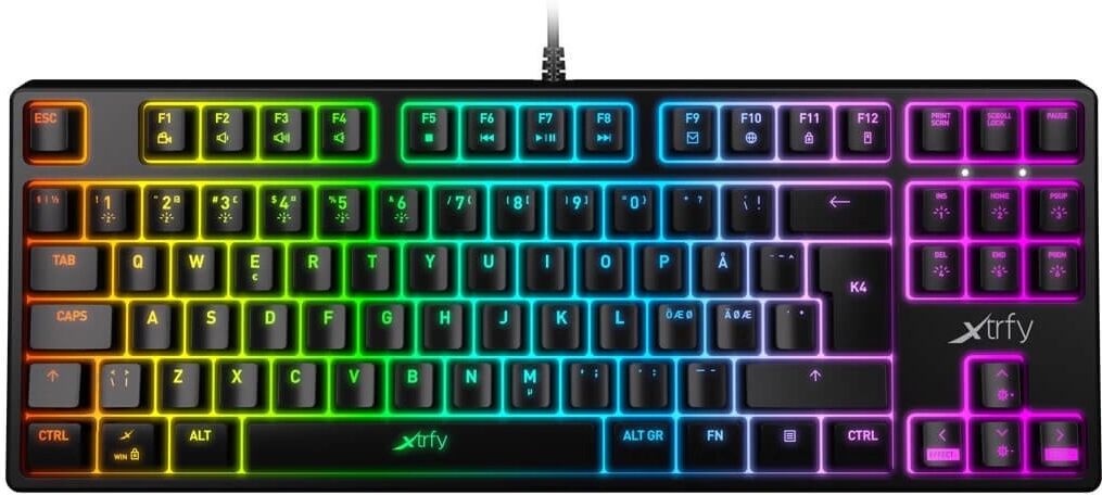 Xtrfy K4 RGB Mekanisk Gaming Tastatur TKL [Kailh Red]