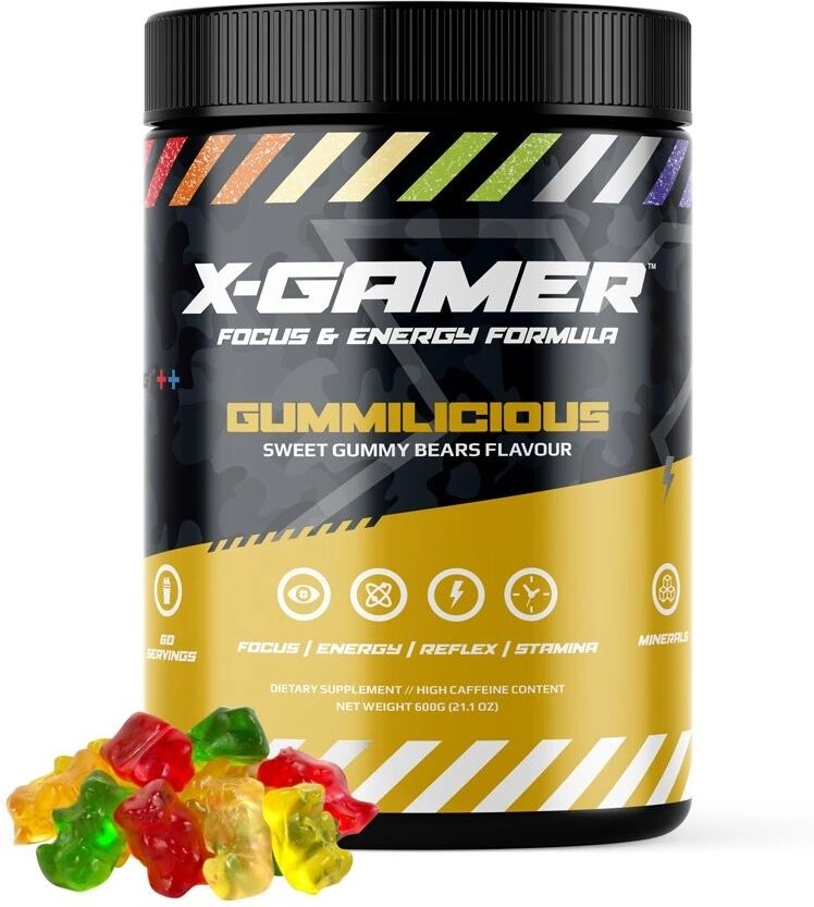 X-Gamer 600g X-Tubz Gummilicious - 60 Porsjoner