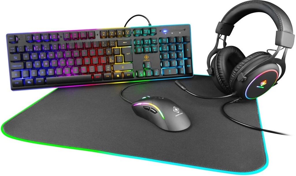 Deltaco Gaming 4-In-1 RGB Gaming Bundle